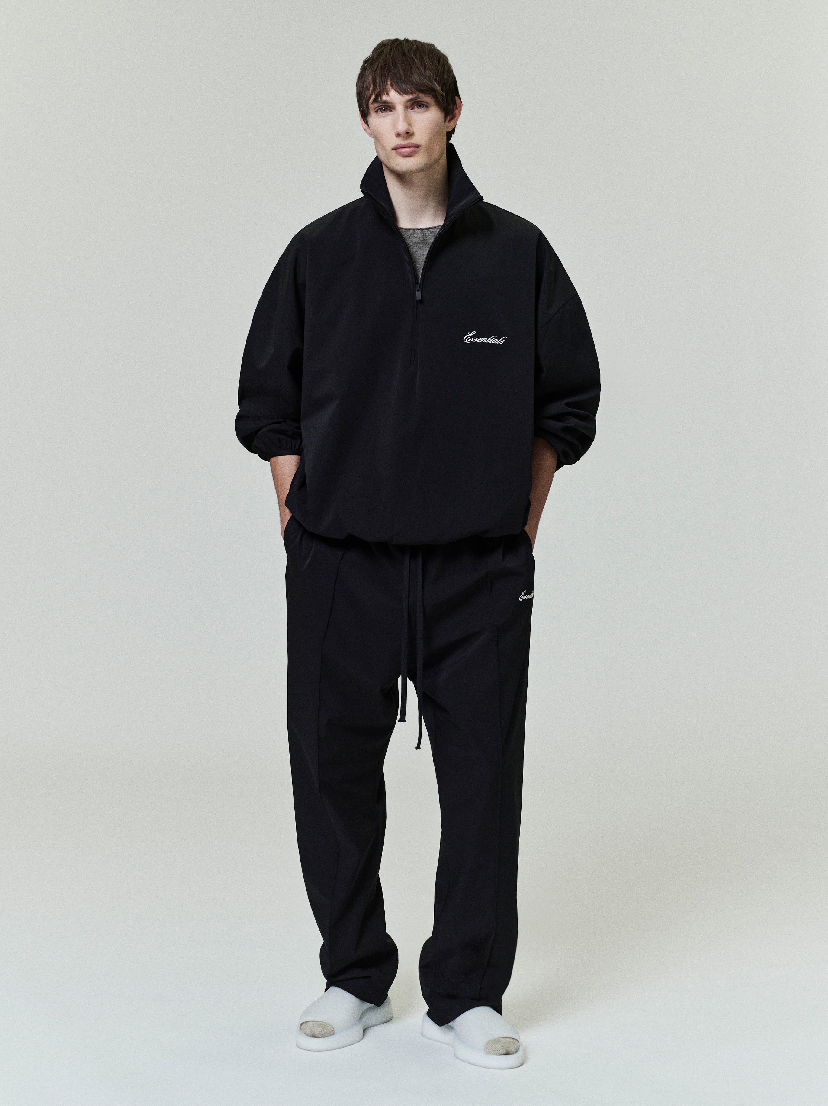 Sporty Nylon Half Zip